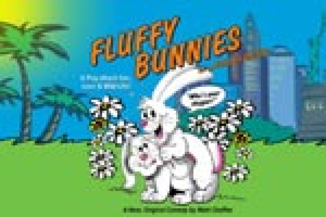 fluffy bunnies in a field of daisies logo 10890