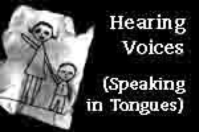 hearing voices speaking in tongues logo 28241