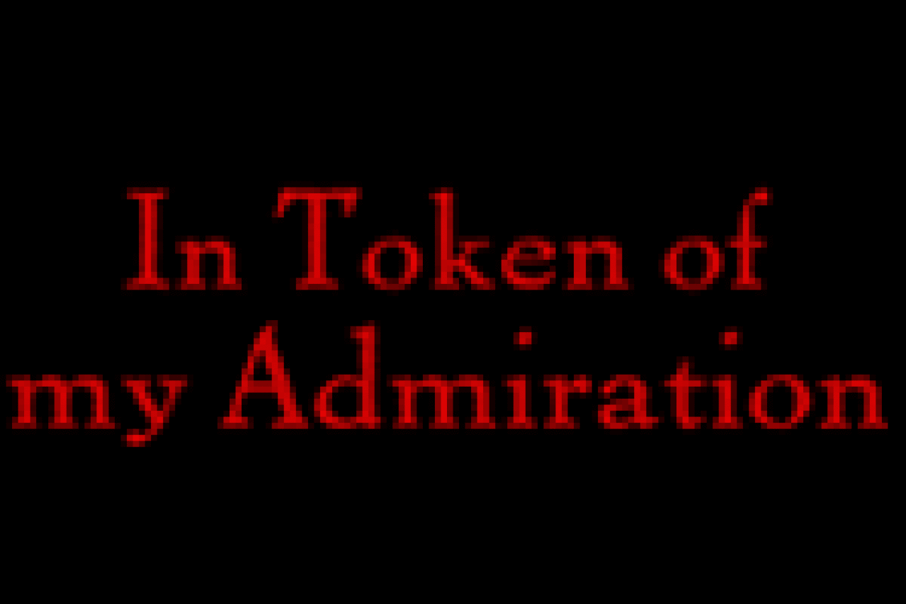 in token of my admiration logo 2681