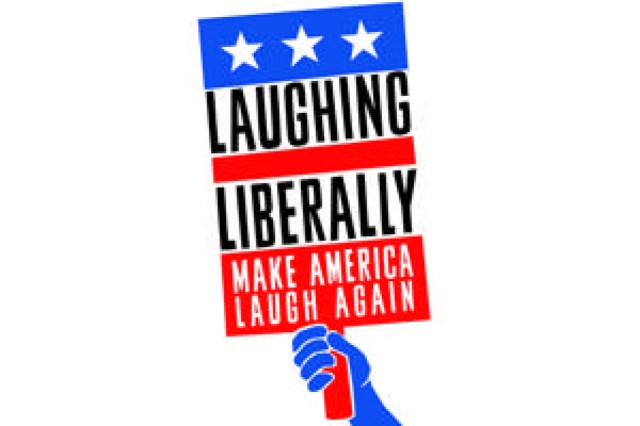 laughing liberally make america laugh again logo 86920