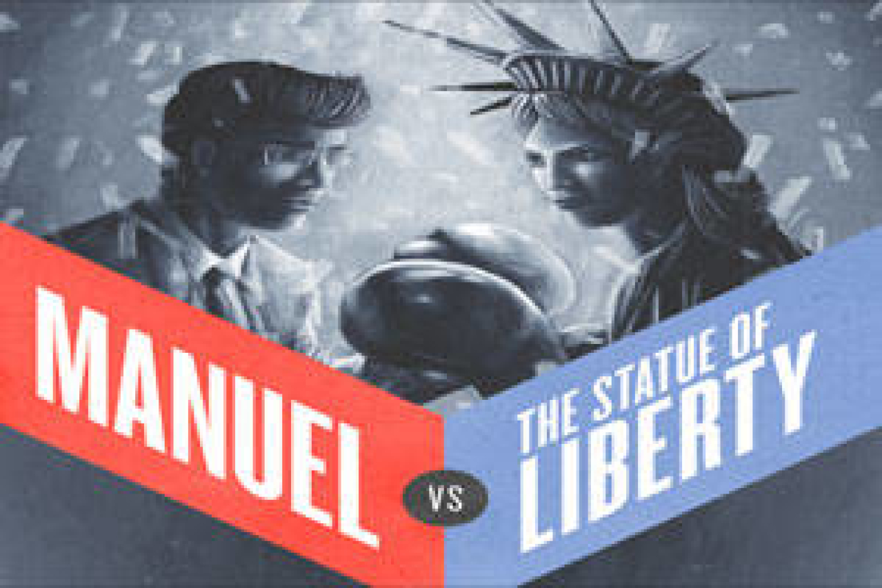 manuel versus the statue of liberty logo 48759