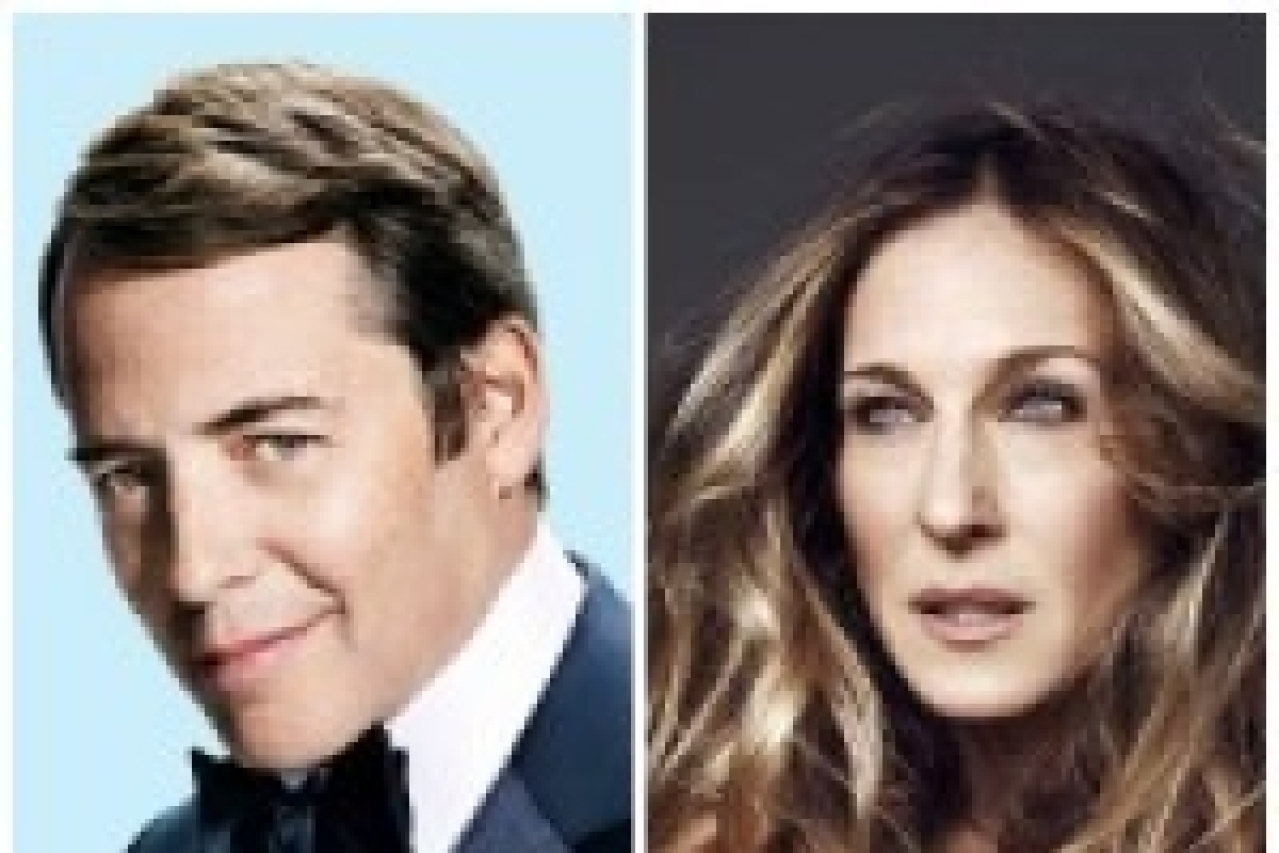 matthew broderick and sarah jessica parker in broadway town hall logo 50777
