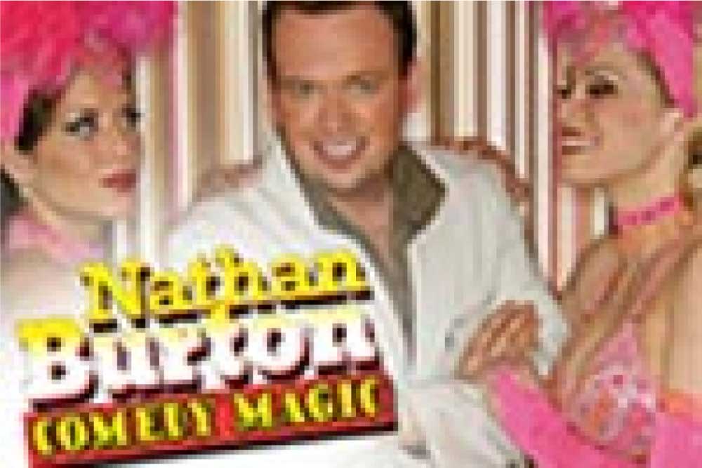 nathan burton comedy magic logo gn Broadway shows and tickets