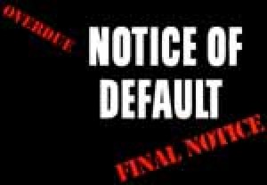 Notice of Default and Opportunity to Cure
