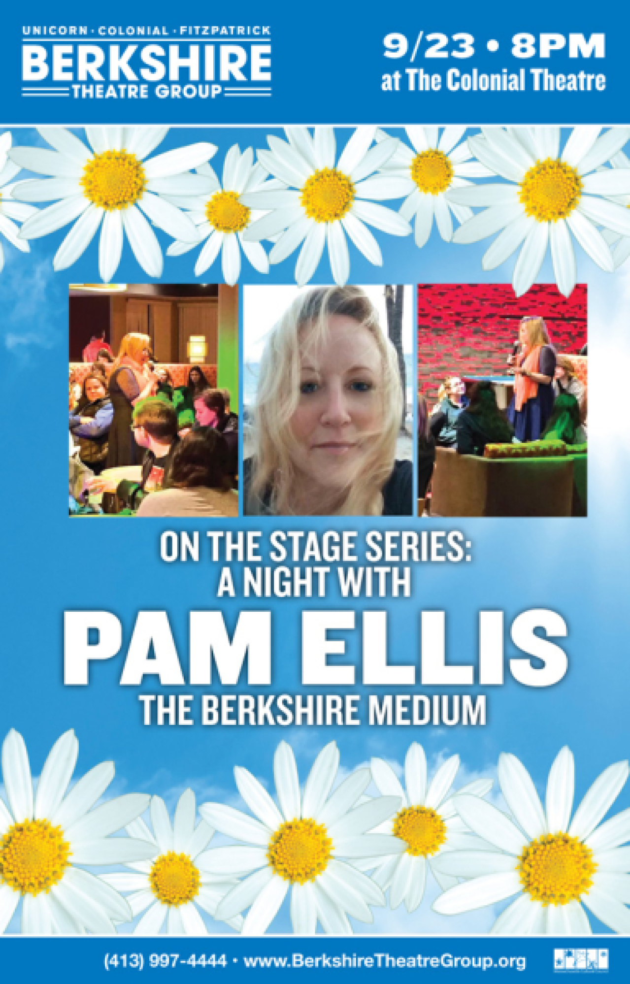 on the stage series a night with pam ellis the berkshire medium logo 67605