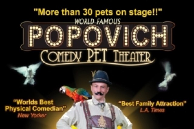 popovich comedy pet theater logo 50838
