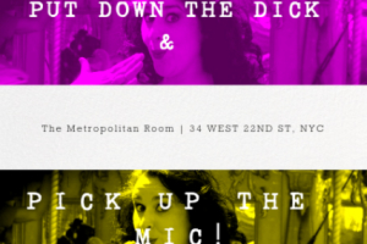 put down the dick pick up the mic logo 47513
