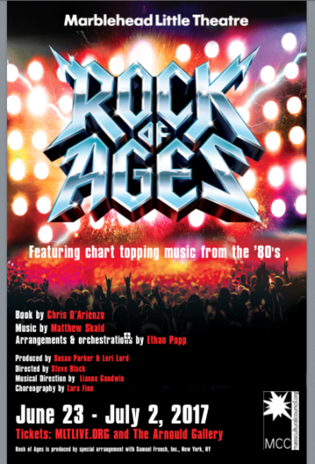 rock of ages logo Broadway shows and tickets