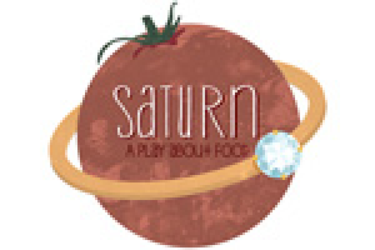saturn a play about food logo 7897