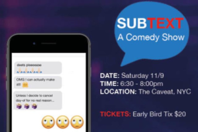 subtext a comedy show logo 88424