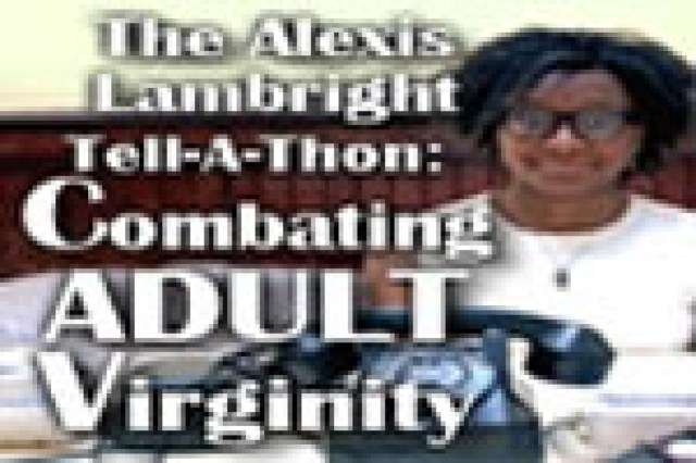the alexis lambright tellathon combating adult virginity logo 31699