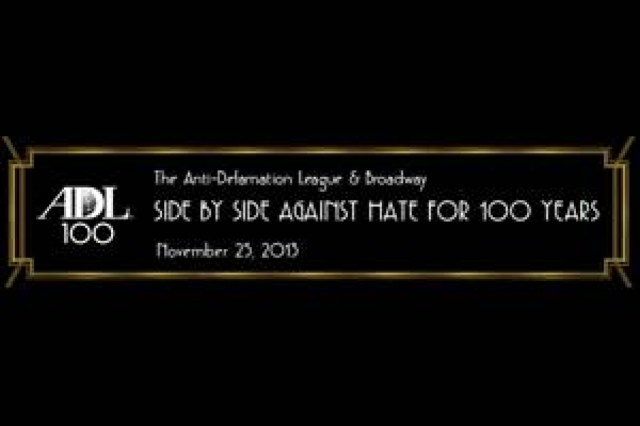 the antidefamation league broadway side by side against hate for 100 years logo 34733