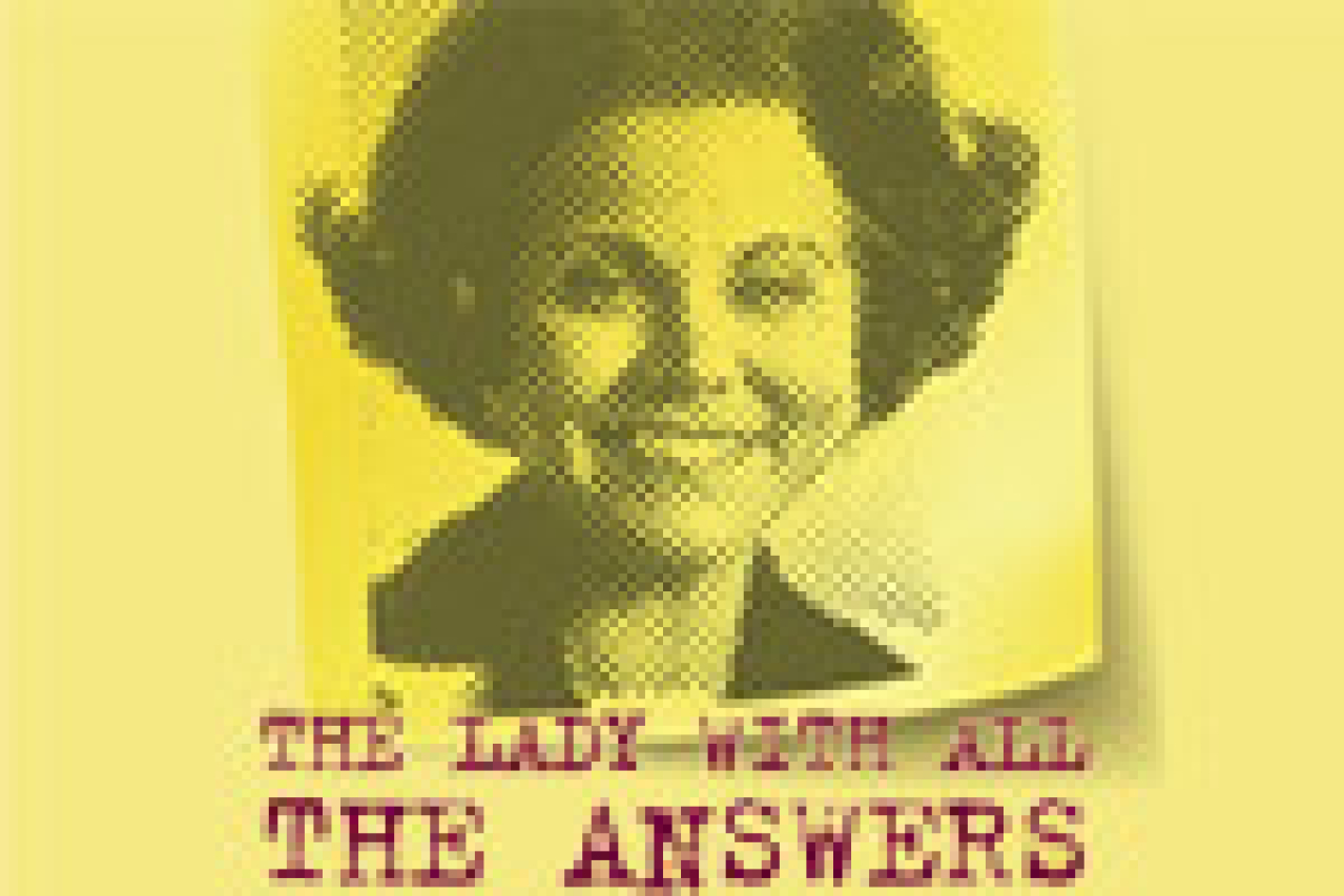 the buffalo theatre ensembles the lady with all the answers logo 8496