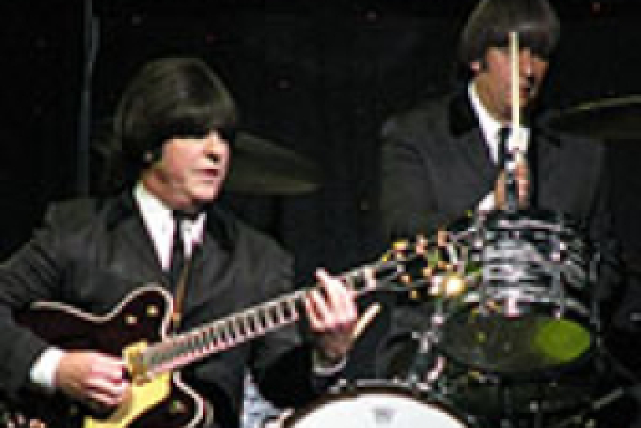 the cast of beatlemania logo 48596