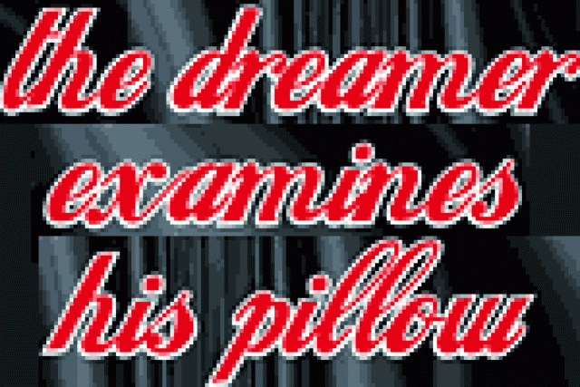 the dreamer examines his pillow logo 27027