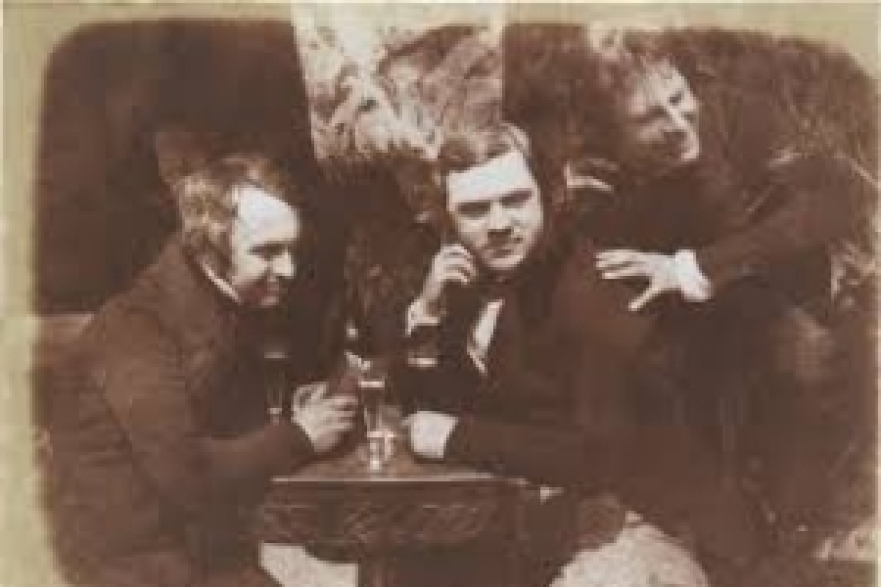 the earliest known photo of men drinking beer logo Broadway shows and tickets