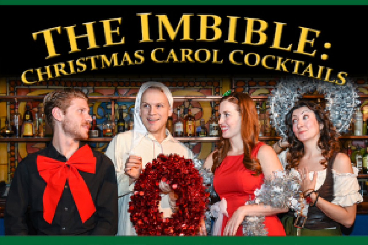 the imbible christmas carol cocktails logo 52672