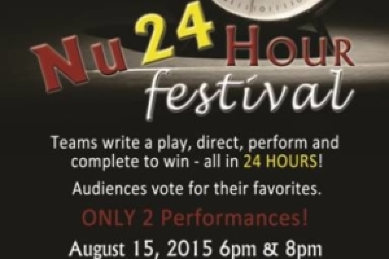 the nu24 hour theatre festival logo 50823
