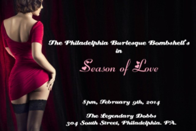the philadelphia burlesque bombshells in season of love logo 36064