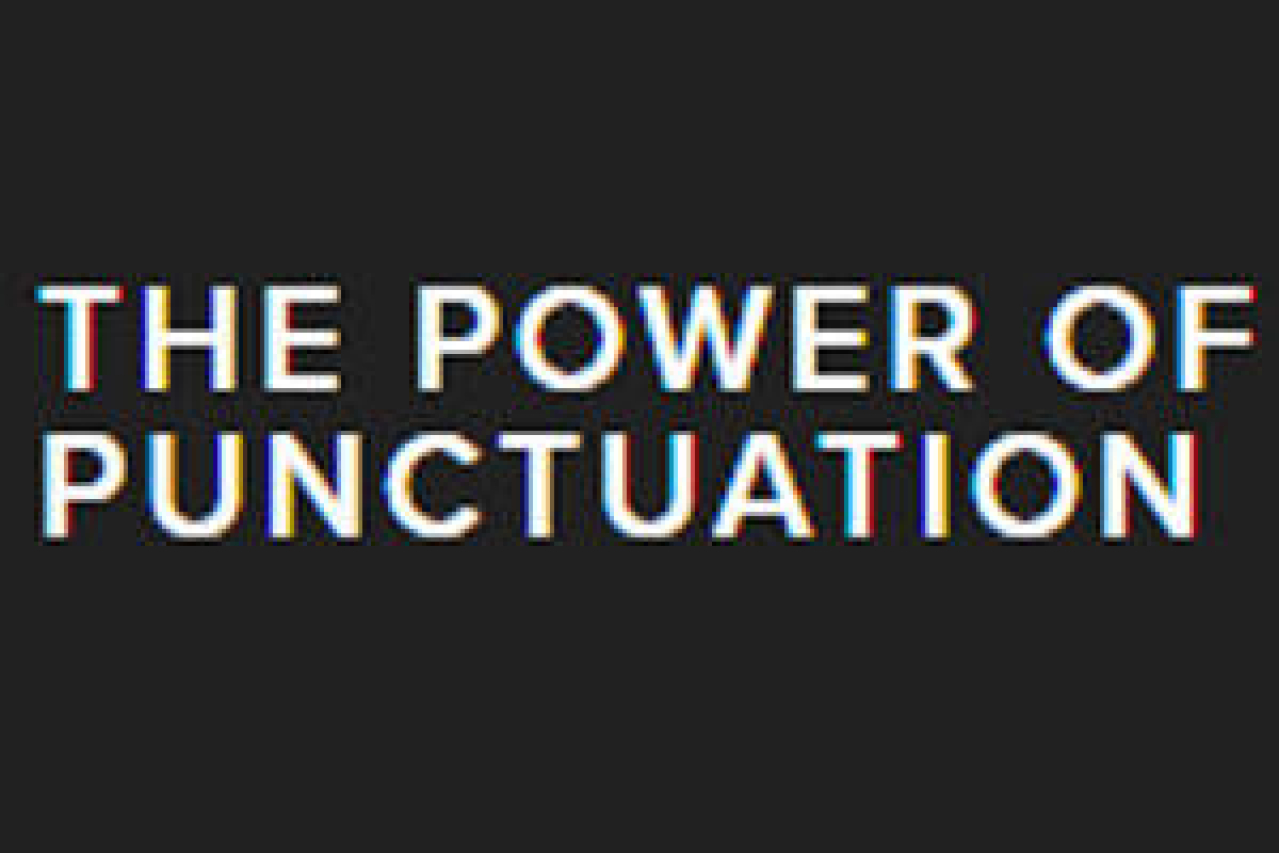 the power of punctuation logo Broadway shows and tickets