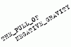 The Pull of Negative Gravity
