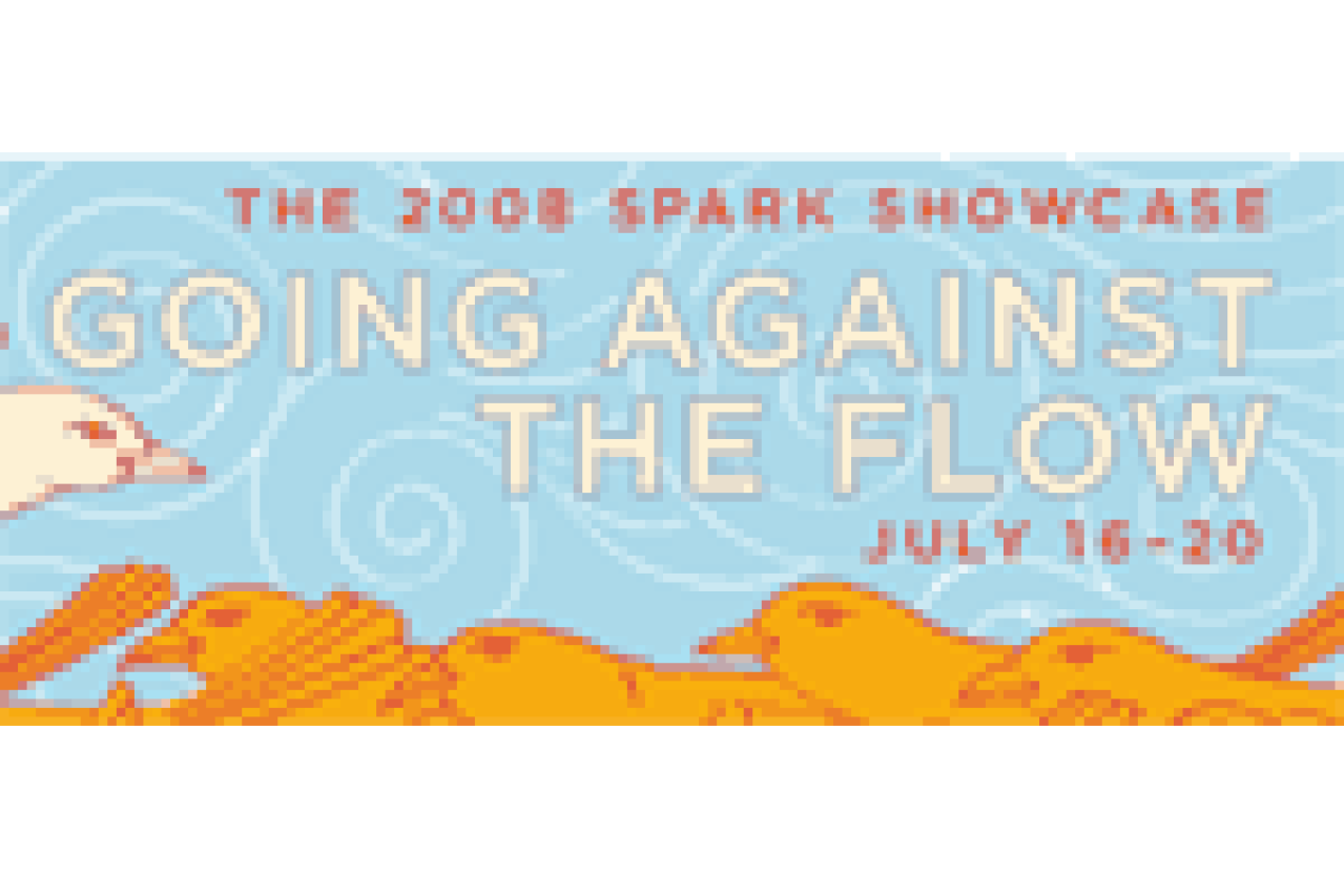 the spark festival going against the flow logo 22897
