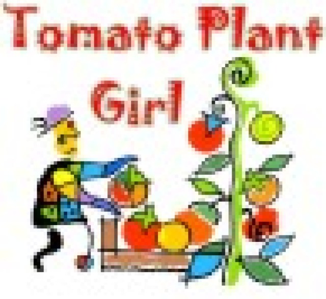 tomato plant girl logo 22689