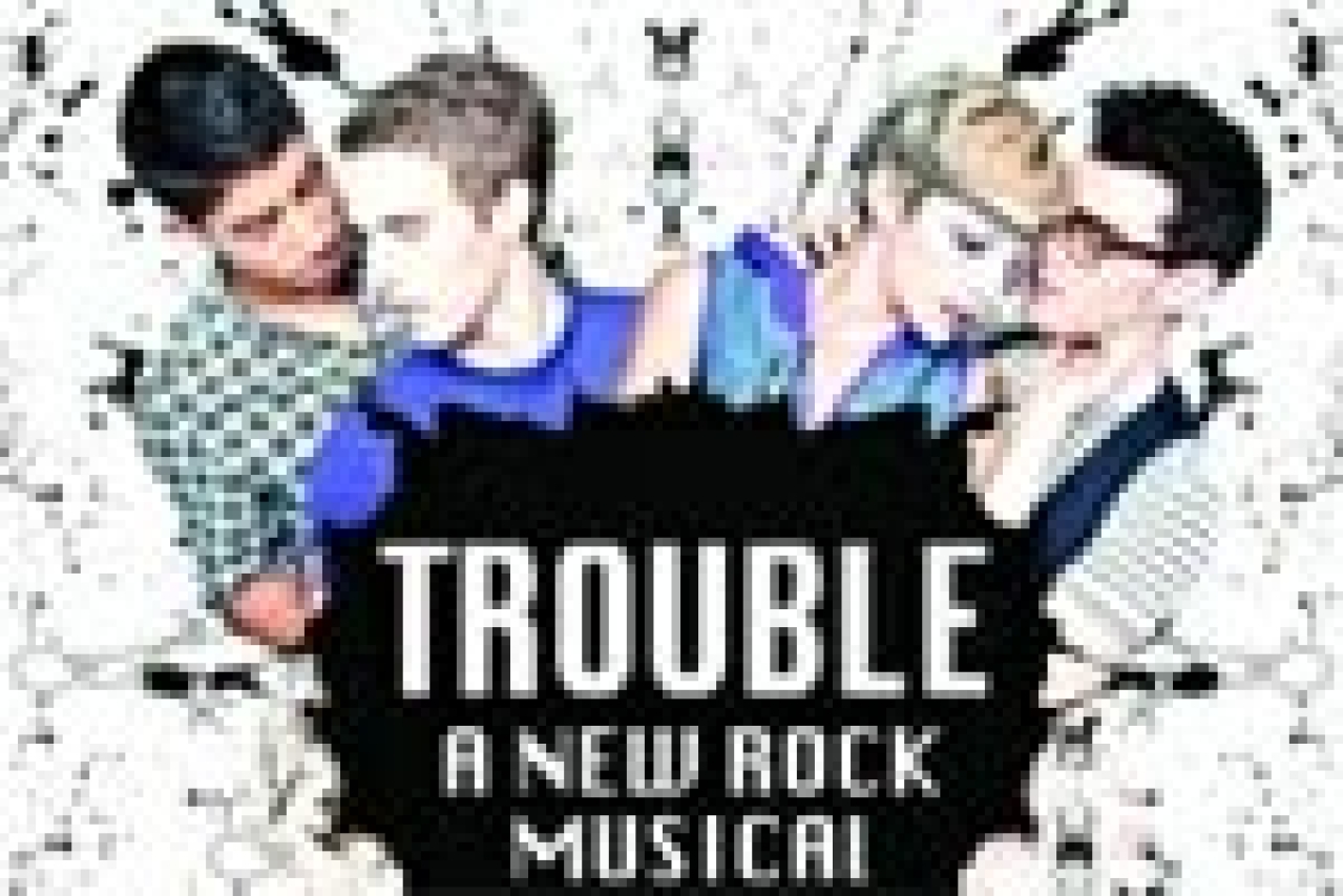 trouble a new rock musical logo 11052