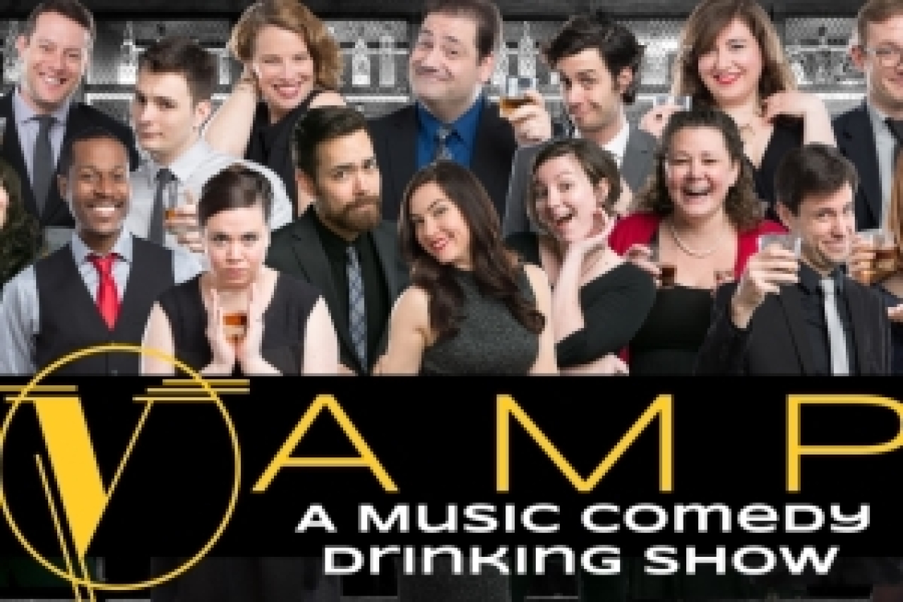 vamp a music comedy drinking show logo 47396