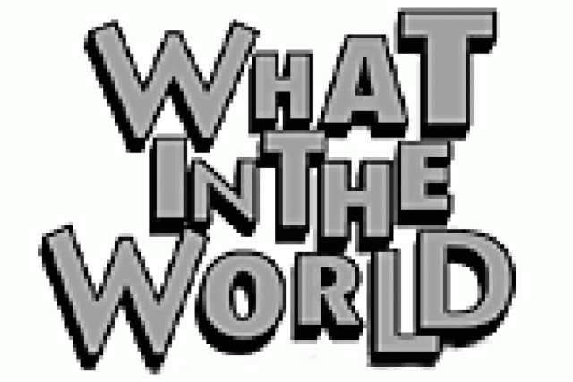 what in the world the newsical revue logo 2526