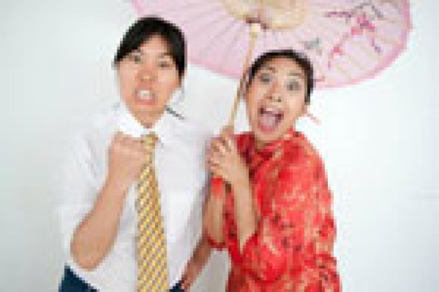 ybw yellow brick wall angry white men played by two happy asian girls logo 9444