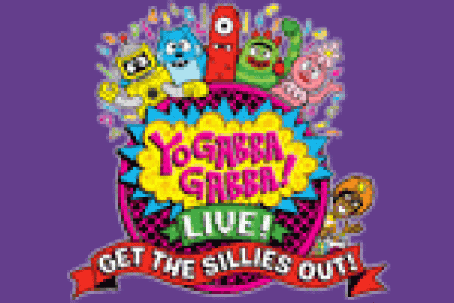 yo gabba gabba live get the sillies out logo 8891