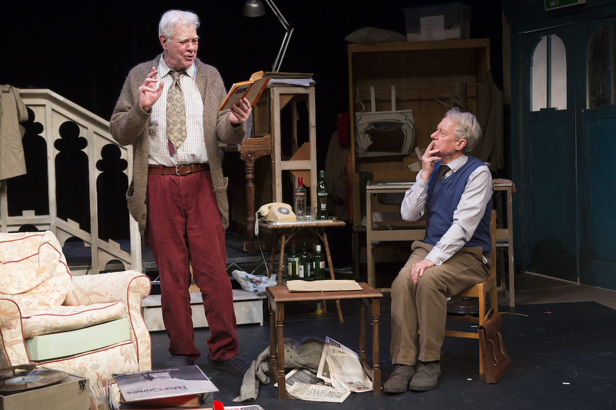 Matthew Kelly and Stephen Boxer in THE HABIT OF ART at 59E59 Theaters Photo by Carol Rosegg 2