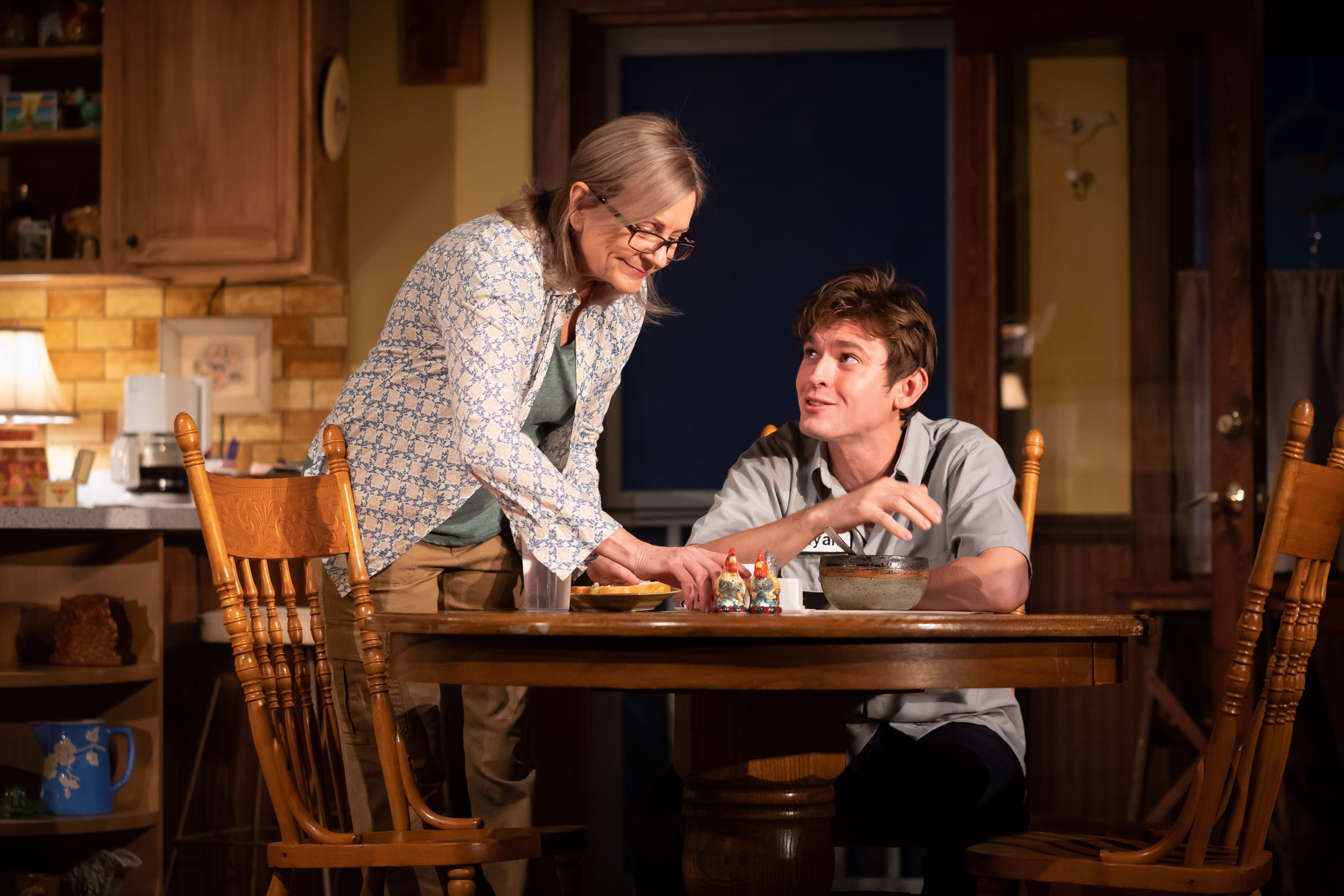 Mary Beth Fisher and Bubba Weiler in Rebecca Gilman's 