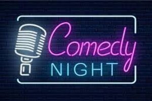 Event Logo comedy night neon