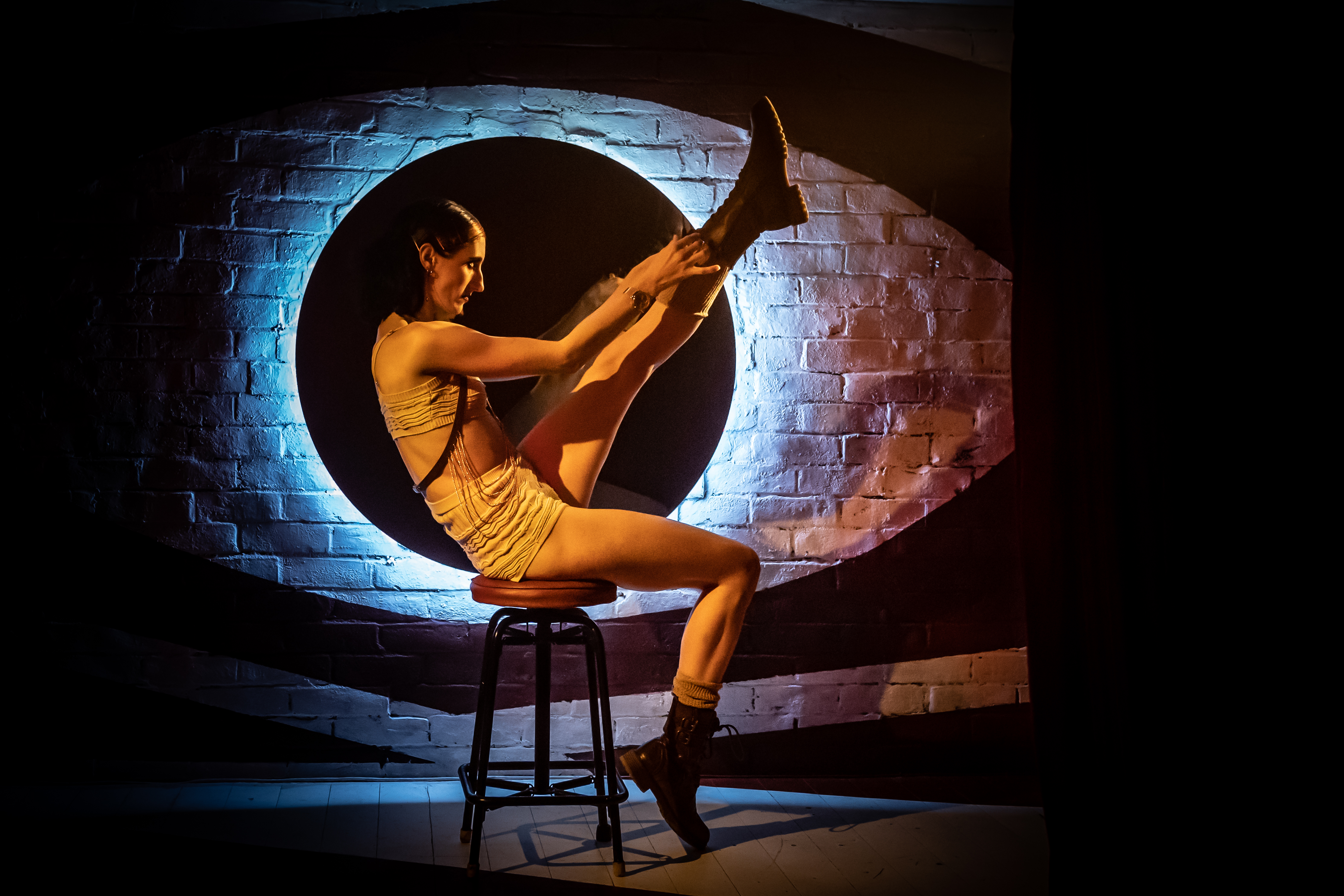 Ami Benton from the Prologue of the London production of CABARET at the Kit Kat Club Photo by Marc Brenner