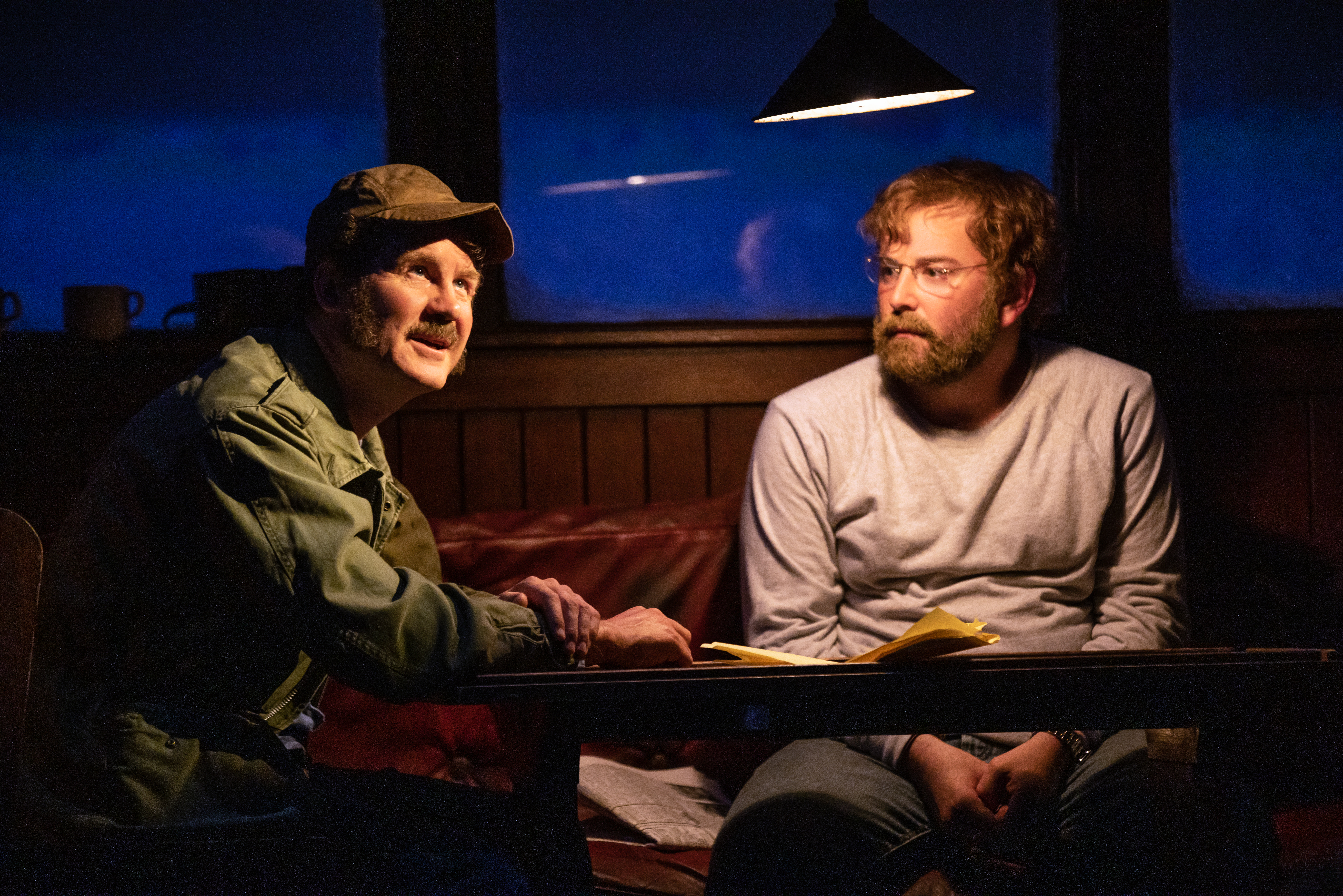 Ian Shaw & Alex Brightman in THE SHARK IS BROKEN Photo by Matthew Murphy