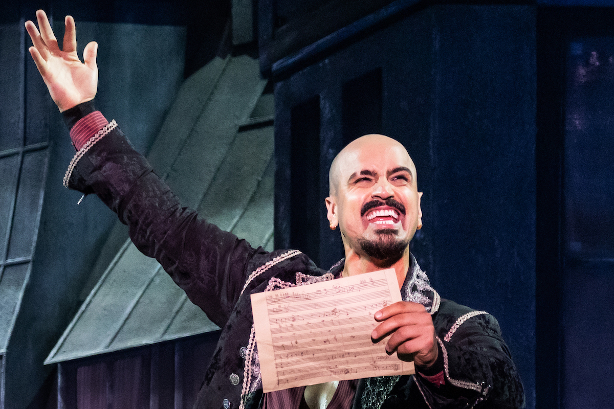 MRTM Gabe Martínez as Santiago in the North American Tour of Moulin Rouge! The Musical, Photo by Matthew Murphy for MurphyMade