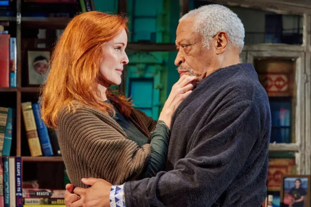 Marcia Cross and Ron Canada as Cyrus Holt in Pay the Writer, directed by Karen Carpenter, photographed by Jeremy Daniel 2