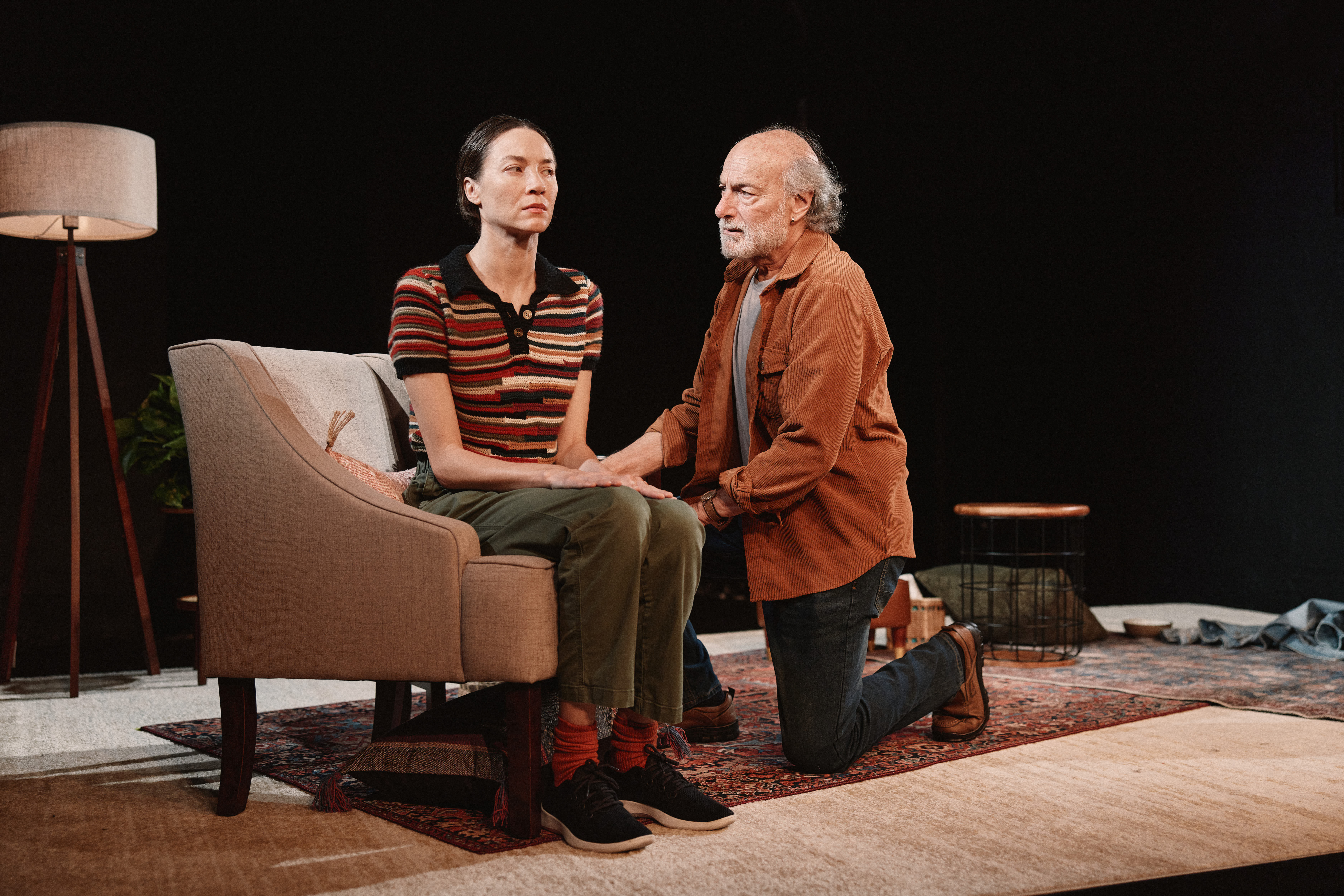 0100 Sydney Lemmon and Peter Friedman in JOB at SoHo Playhouse © Emilio Madrid