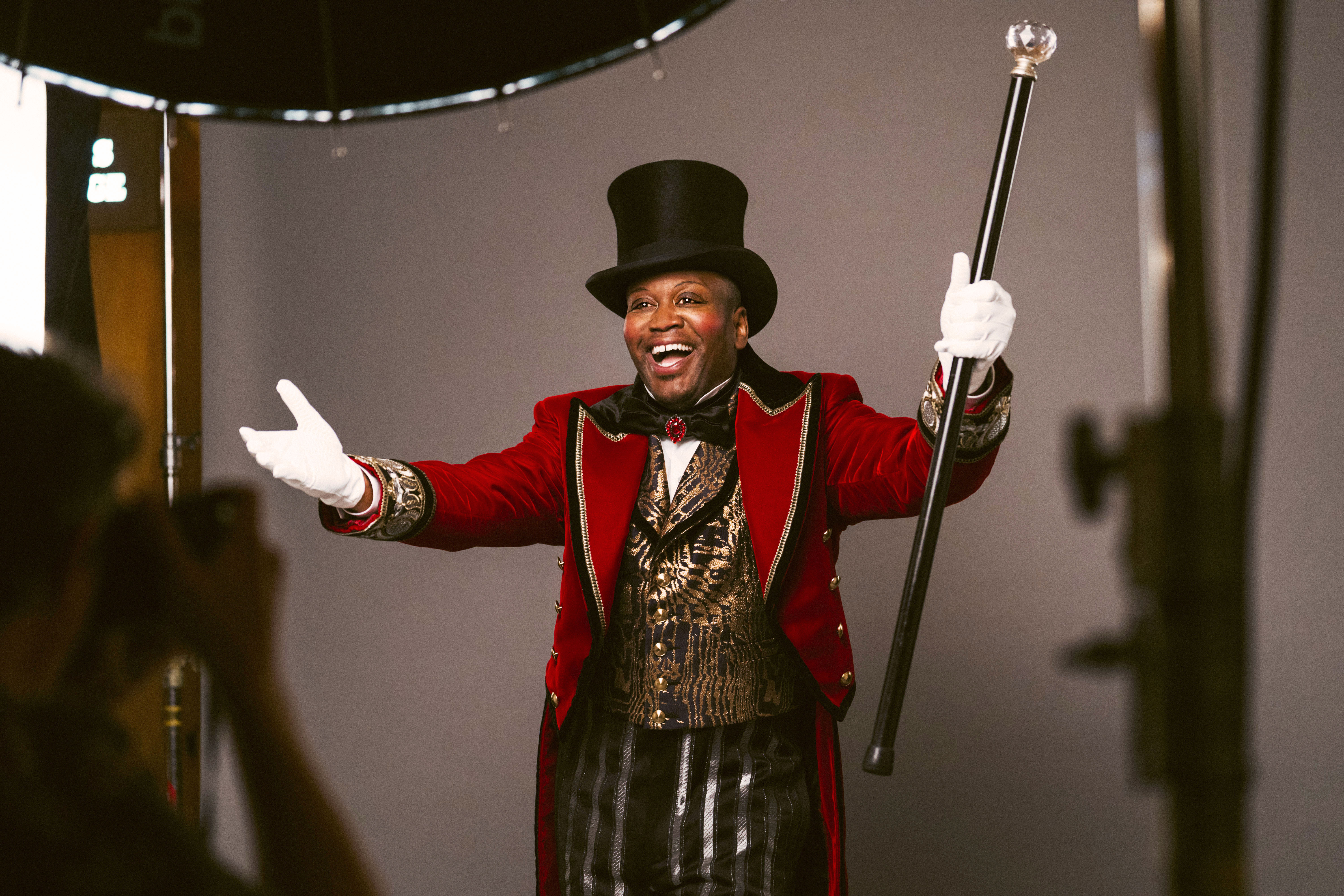 Tituss Burgess Behind The Scenes as Harold Zidler Photo by Avery Brunkus Tituss Burgess Behind The Scenes as Harold Zidler Photo by Avery Brunkus