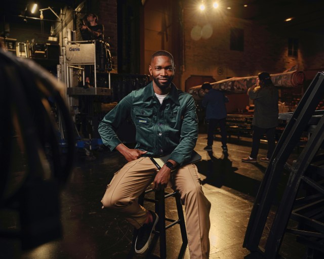 Tarell Alvin McCraney backstage photo by Erik Carter