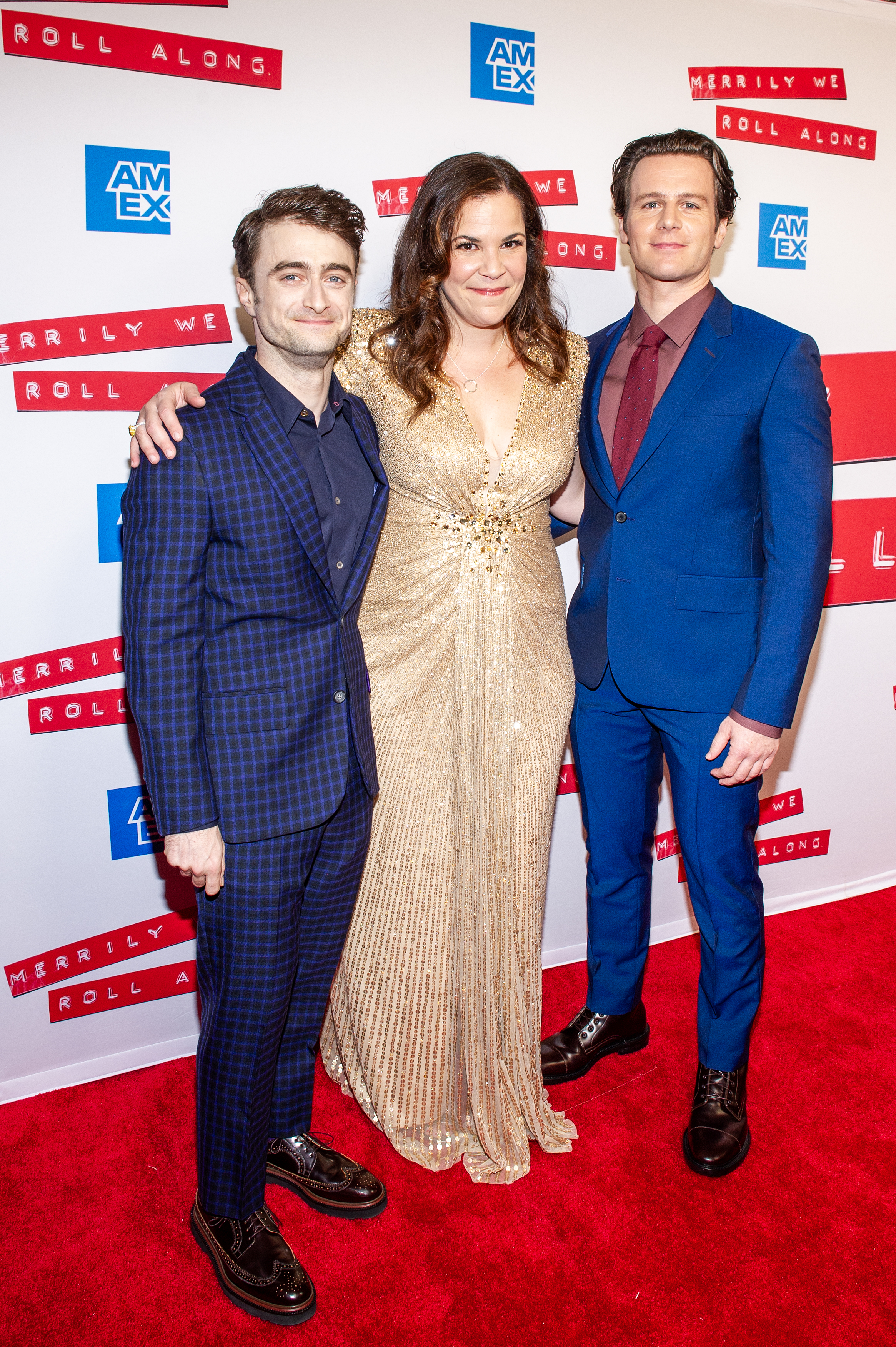 Daniel Rader Daniel Radcliffe Lindsay Mendez Jonathan Groff Merrily We Roll Along 100823 275