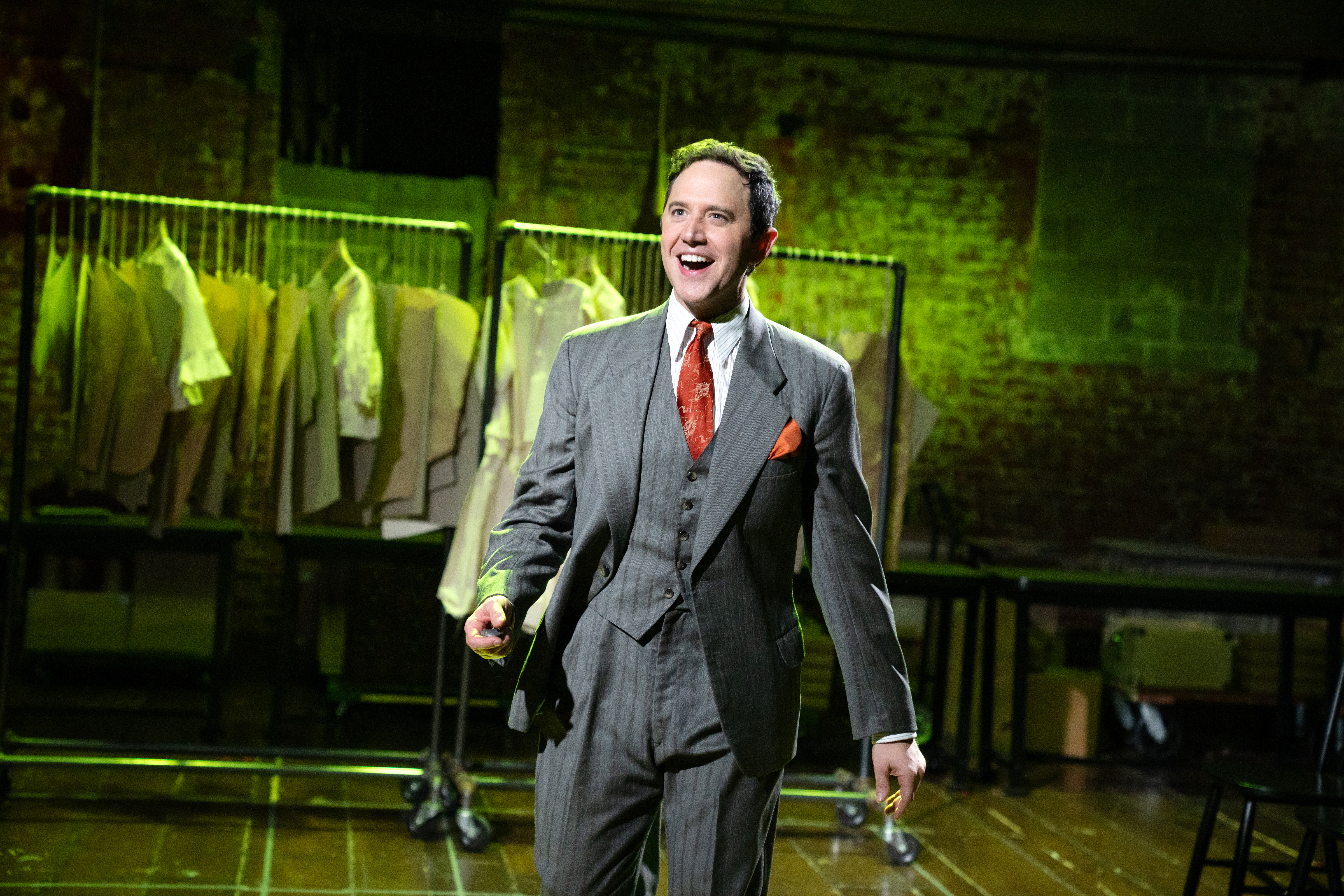 Santino Fontana in the CSC production of I CAN GET IT FOR YOU WHOLESALE photo by Julieta Cervantes