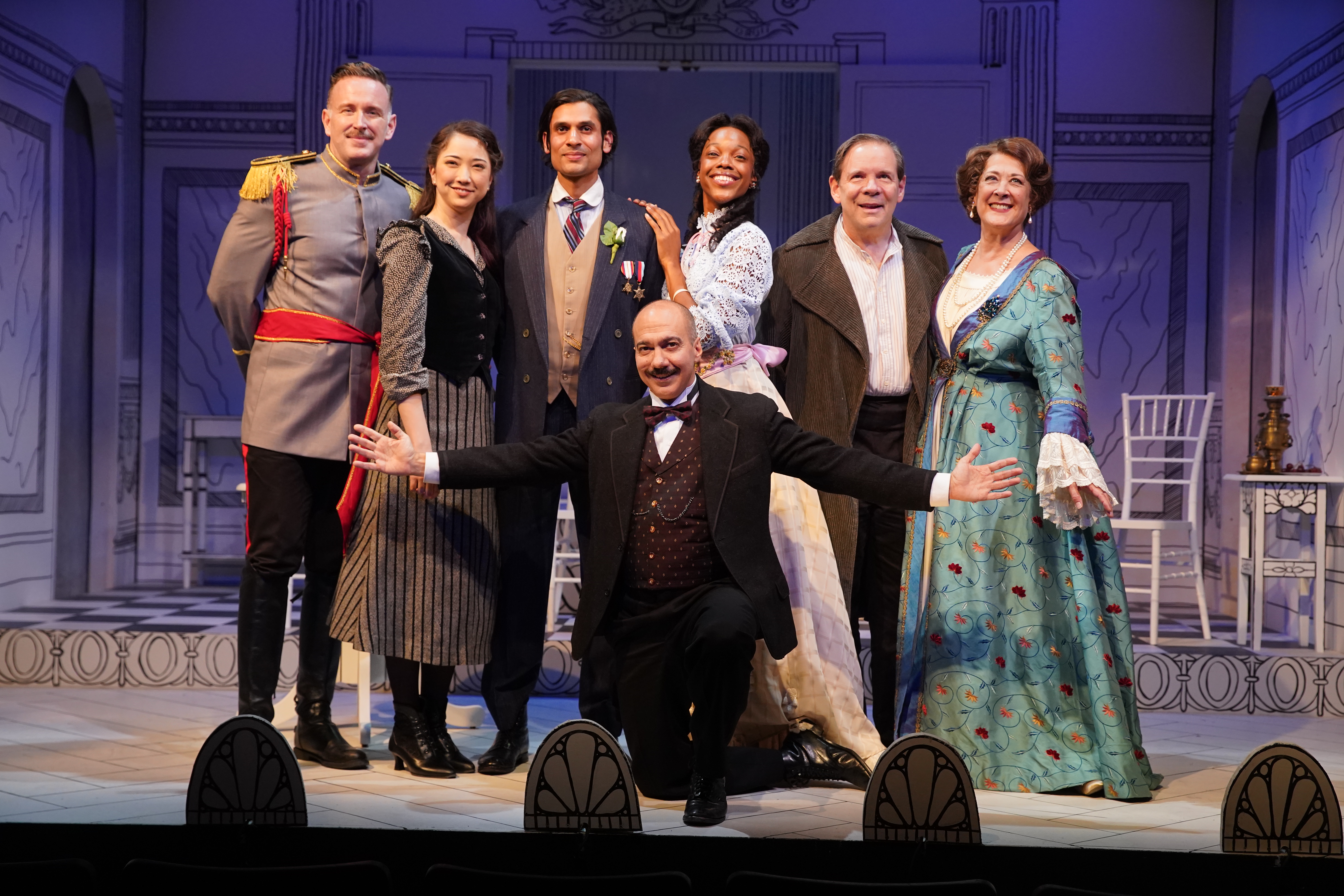 The cast of Gingold Theatrical Group's production of Shaw's ARMS AND THE MAN, Photo by Carol Rosegg