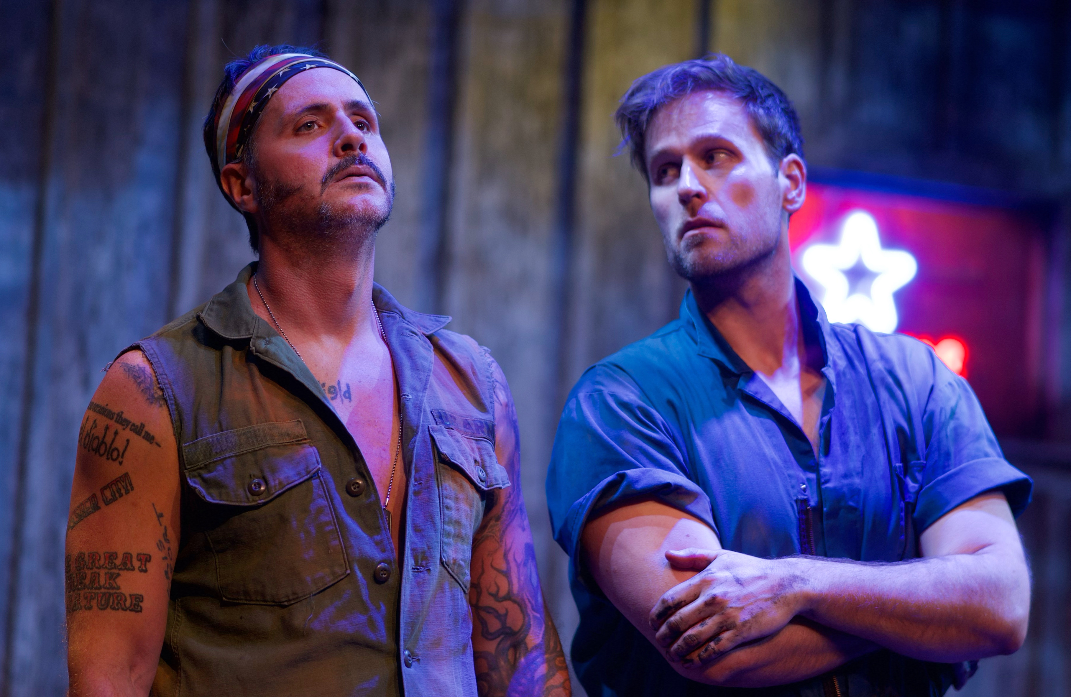 2.Matt de Rogatis and Dan Amboyer in a scene from Ruth Stage's LONE STAR at Theatre Row (photo by Miles Skalli)