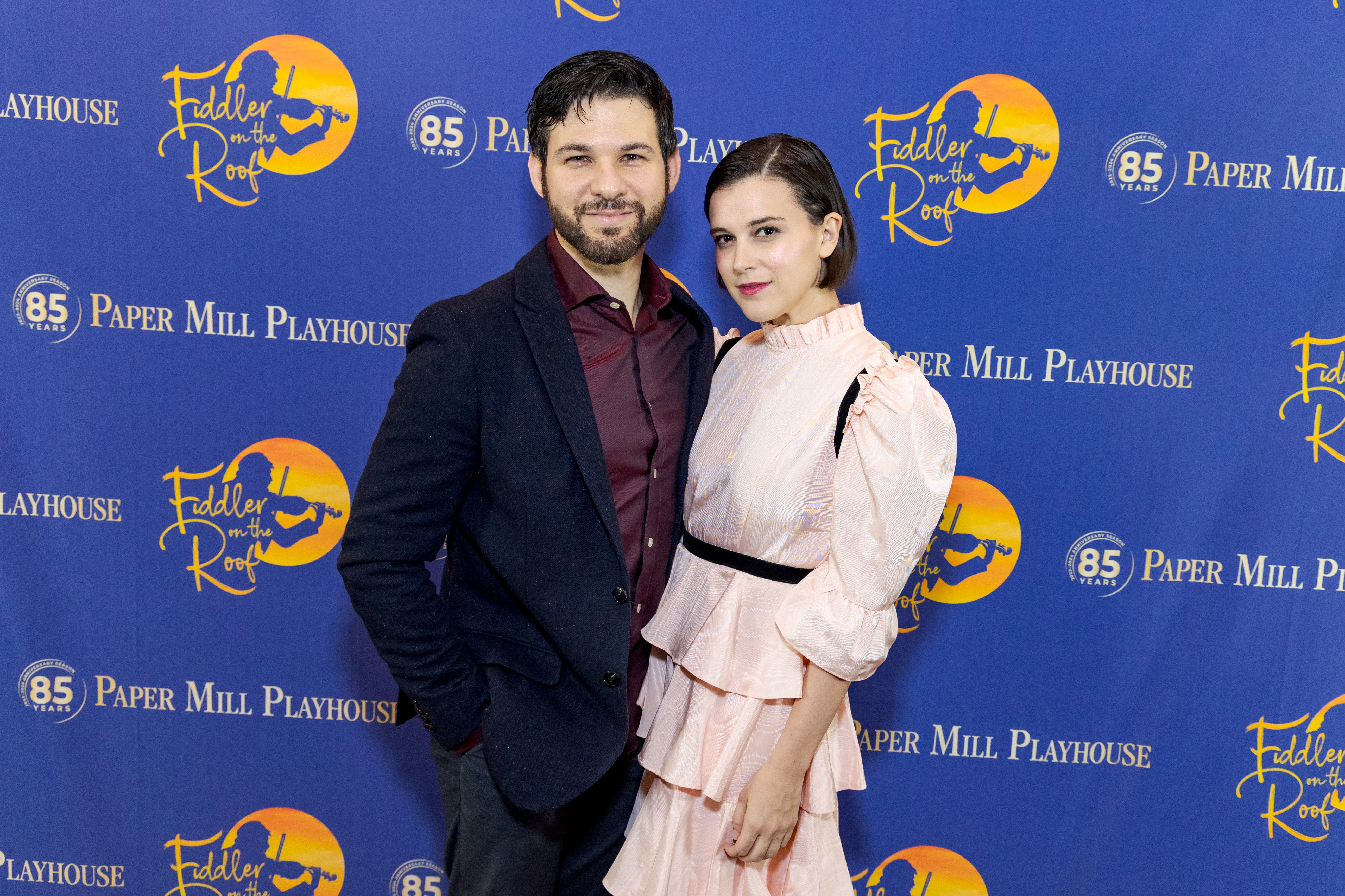Etai Benson and Alexandra Socha at opening night of Paper Mill Playhouse’s Fiddler on the Roof, directed by Mark S. Hoebee, © Rebecca J. Michelson