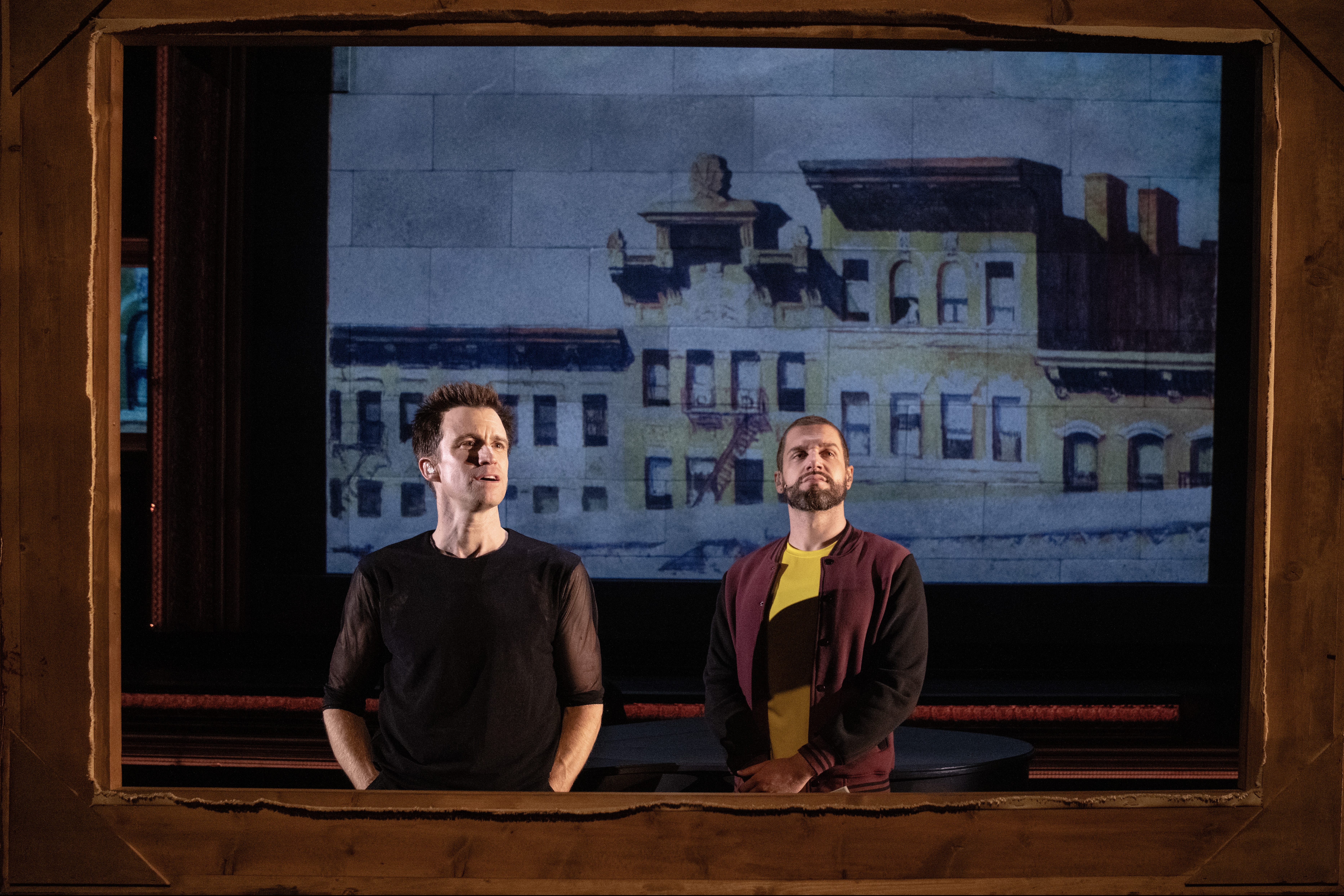 Gavin Creel and Ryan Vasquez in MCC Theater's 2023 Production of WALK ON THROUGH CONFESSIONS OF A MUSEUM NOVICE Photo by Joan Marcus (2)