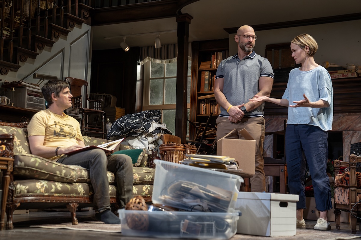Michael Esper, Corey Stoll and Sarah Paulson in Appropriate