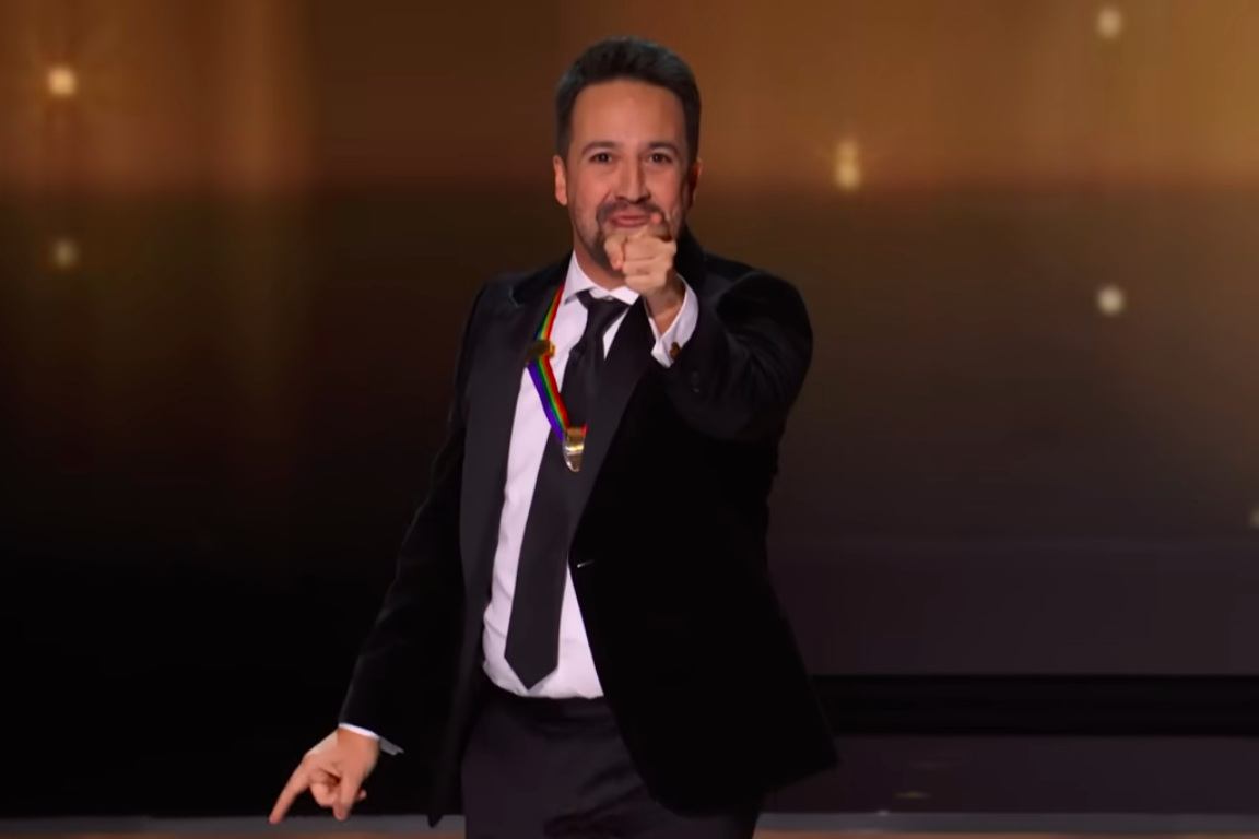 Lin-Manuel Miranda performs at the Kennedy Center Honors